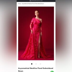 Gattinoli by Marwan Fuschia Gown sz 12-14